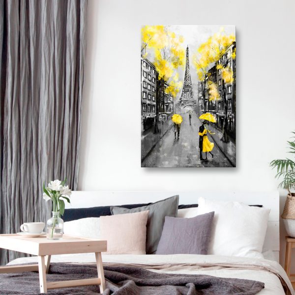 Obraz – Paris Rendez-Vous (1 Part) Vertical Yellow Obraz – Paris Rendez-Vous (1 Part) Vertical Yellow