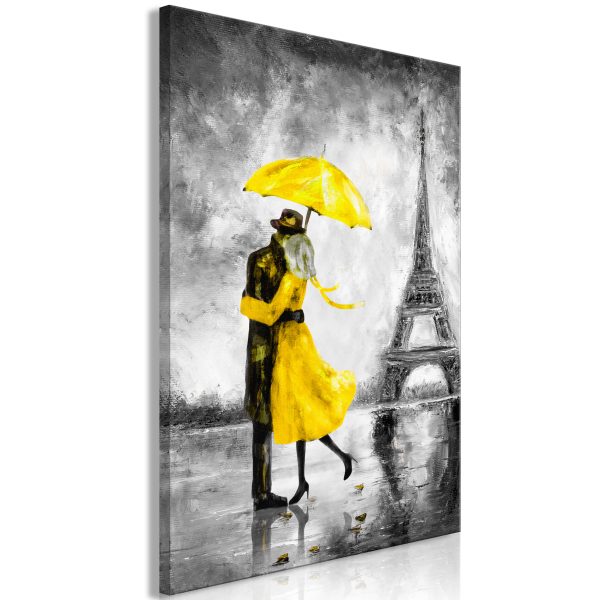 Obraz – Paris Fog (1 Part) Vertical Yellow Obraz – Paris Fog (1 Part) Vertical Yellow