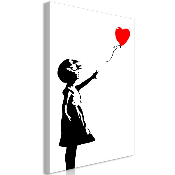 Obraz – Little Girl with a Balloon (1 Part) Vertical Obraz – Little Girl with a Balloon (1 Part) Vertical
