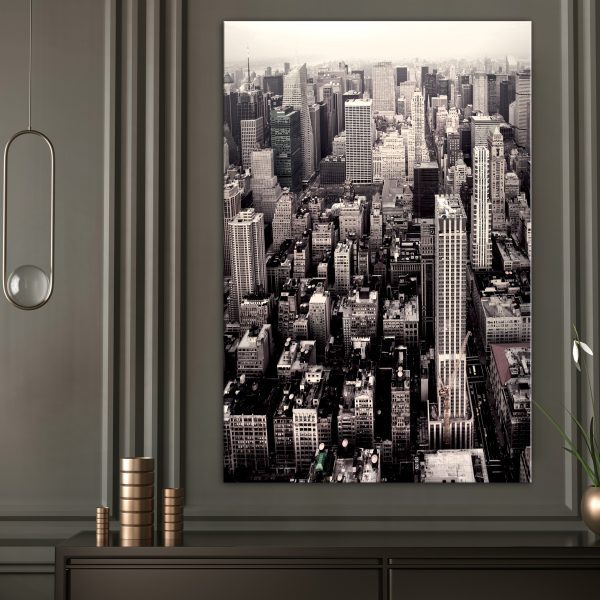 Obraz – Manhattan In Sepia (1 Part) Vertical Obraz – Manhattan In Sepia (1 Part) Vertical