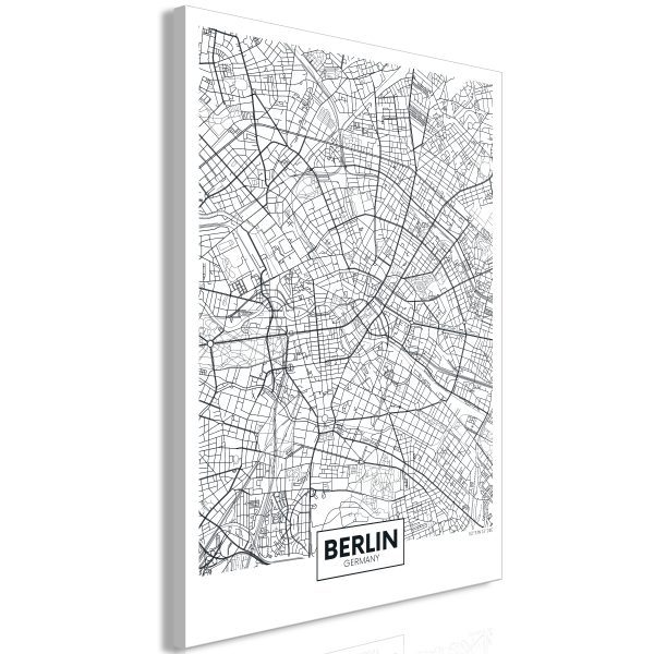 Obraz – Map of Berlin (1 Part) Vertical Obraz – Map of Berlin (1 Part) Vertical