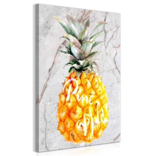 Obraz – Pineapple and Marble (1 Part) Vertical Obraz – Pineapple and Marble (1 Part) Vertical