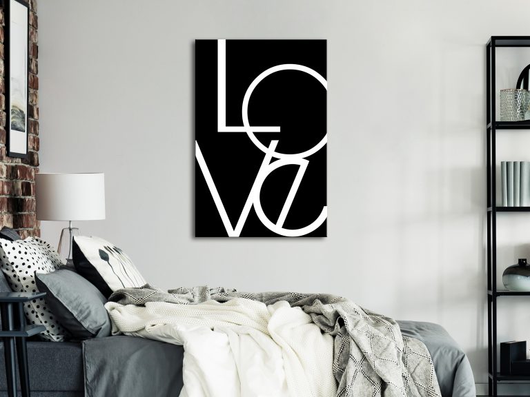 Obraz – Black and White: Love (1 Part) Vertical Obraz – Black and White: Love (1 Part) Vertical