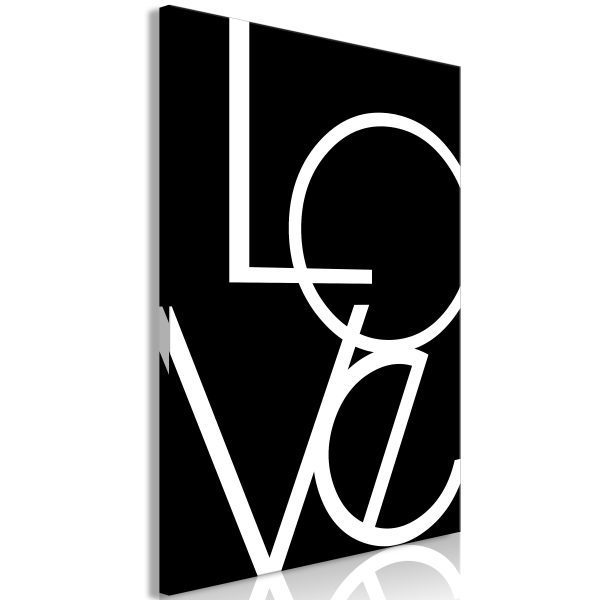 Obraz – Black and White: Love (1 Part) Vertical Obraz – Black and White: Love (1 Part) Vertical