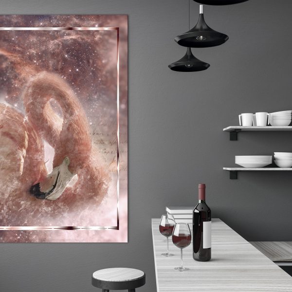 Obraz – Space Flamingo (1 Part) Vertical Obraz – Space Flamingo (1 Part) Vertical