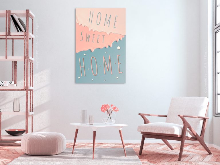 Obraz – Inscriptions: Home Sweet Home (1 Part) Vertical Obraz – Inscriptions: Home Sweet Home (1 Part) Vertical