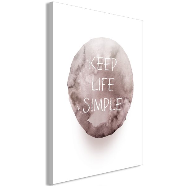 Obraz – Keep Life Simple (1 Part) Vertical Obraz – Keep Life Simple (1 Part) Vertical