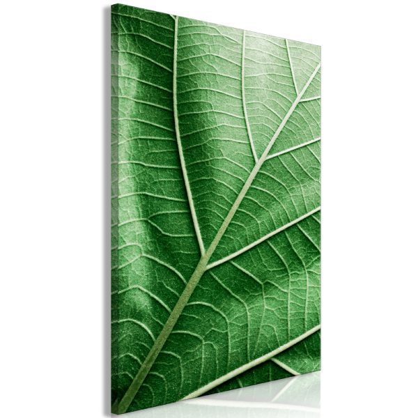Obraz – Malachite Leaf (1 Part) Vertical Obraz – Malachite Leaf (1 Part) Vertical