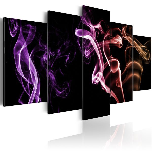 Obraz – Colored smoke – 5 pieces Obraz – Colored smoke – 5 pieces