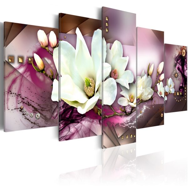 Obraz – Abstraction with lily – triptych Obraz – Abstraction with lily – triptych