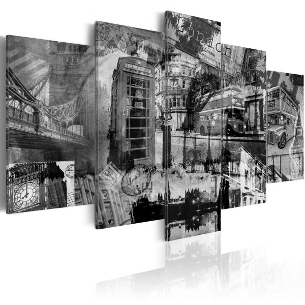 Obraz – The essence of London – 5 pieces Obraz – The essence of London – 5 pieces