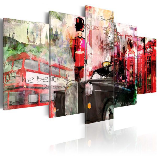 Obraz – Memories from London – 5 pieces Obraz – Memories from London – 5 pieces