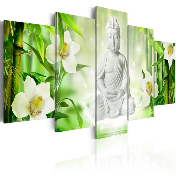 Obraz – Buddha and lilies Obraz – Buddha and lilies