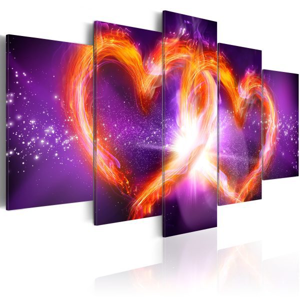 Obraz – Flames of love: heart Obraz – Flames of love: heart