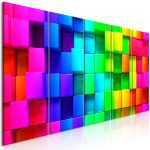 Obraz – Colourful Cubes (5 Parts) Narrow Obraz – Colourful Cubes (5 Parts) Narrow