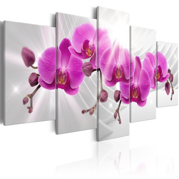 Obraz – Abstract Garden: Pink Orchids Obraz – Abstract Garden: Pink Orchids