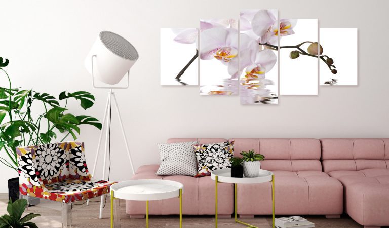 Obraz – Delightful Orchid (5 Parts) Wide Obraz – Delightful Orchid (5 Parts) Wide