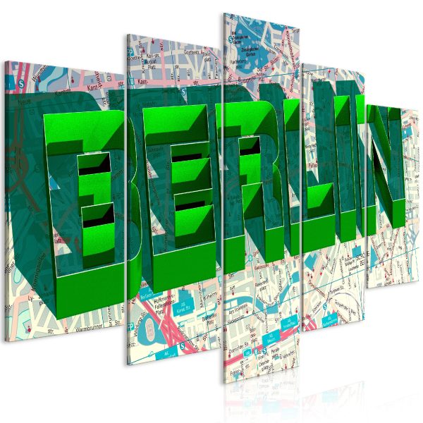 Obraz – Green Berlin (5 Parts) Wide Obraz – Green Berlin (5 Parts) Wide
