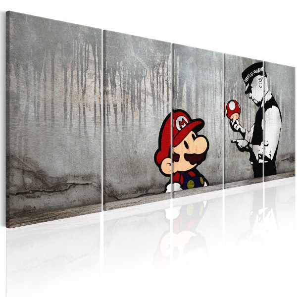 Obraz – Mario Bros (Banksy) Obraz – Mario Bros (Banksy)