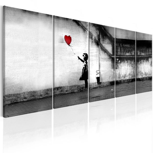 Obraz – Banksy: Runaway Balloon Obraz – Banksy: Runaway Balloon