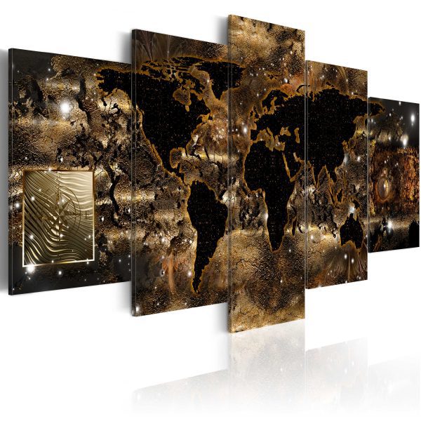 Obraz – World Maps: Wooden Travels Obraz – World Maps: Wooden Travels