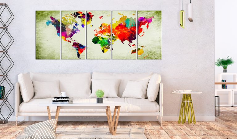 Obraz – Colourful Continents Obraz – Colourful Continents