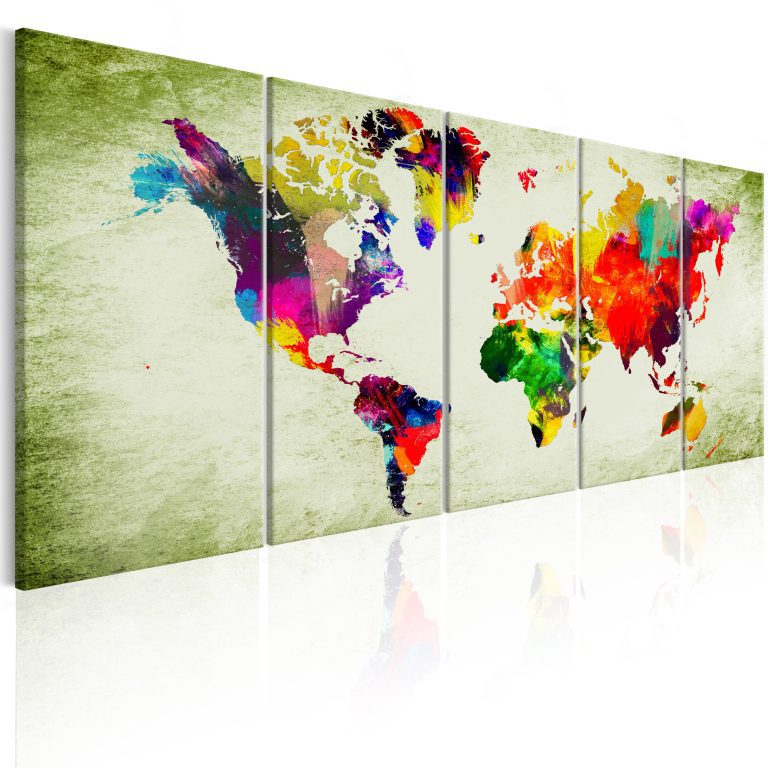 Obraz – Colourful Continents Obraz – Colourful Continents