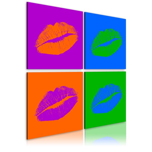 Obraz – Kisses: Pop art Obraz – Kisses: Pop art