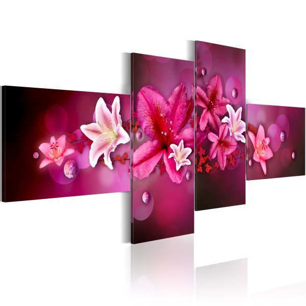 Obraz – Lilies and Abstraction Obraz – Lilies and Abstraction