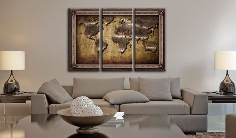 Obraz – The Map in a Frame Obraz – The Map in a Frame