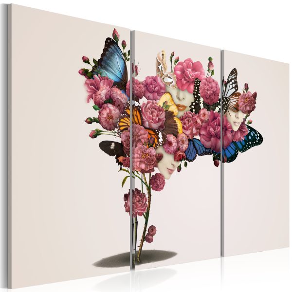 Obraz – Butterflies, flowers and carnival Obraz – Butterflies, flowers and carnival
