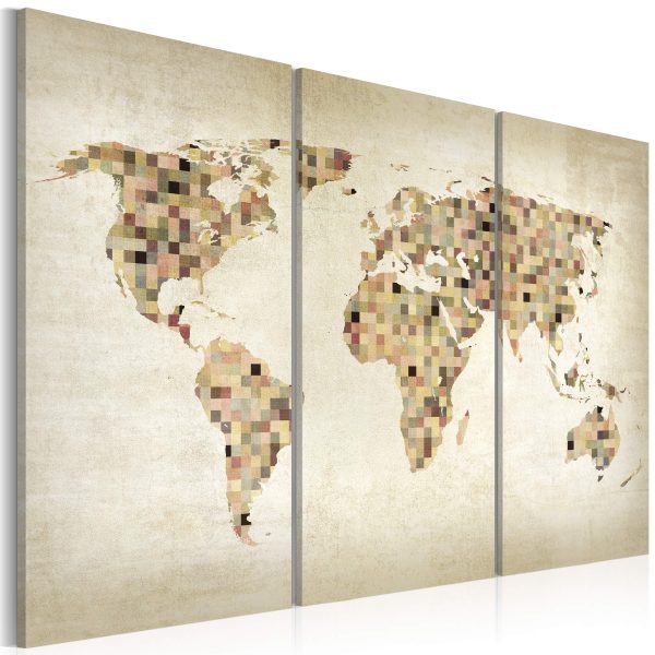 Obraz – Beige shades of the World – triptych Obraz – Beige shades of the World – triptych