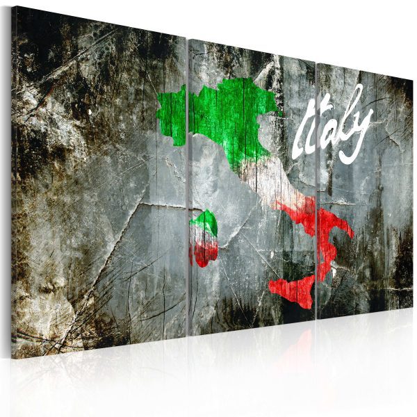 Obraz – Artistic map of Italy Obraz – Artistic map of Italy