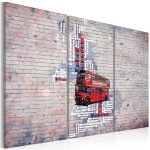 Obraz – Around the Great Britain by Routemaster – triptych Obraz – Around the Great Britain by Routemaster – triptych