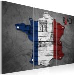 Obraz – Symbols of France – triptych Obraz – Symbols of France – triptych