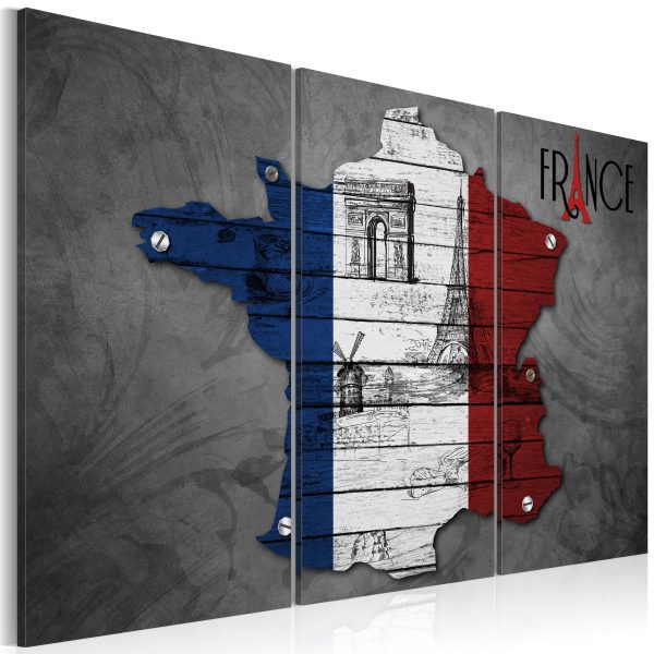 Obraz – Symbols of France – triptych Obraz – Symbols of France – triptych