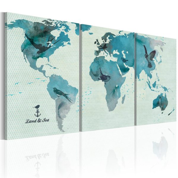 Obraz – Ornithological map of the World Obraz – Ornithological map of the World