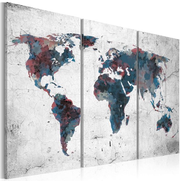Obraz – Neobjevené kontinenty – triptych Obraz – Neobjevené kontinenty – triptych
