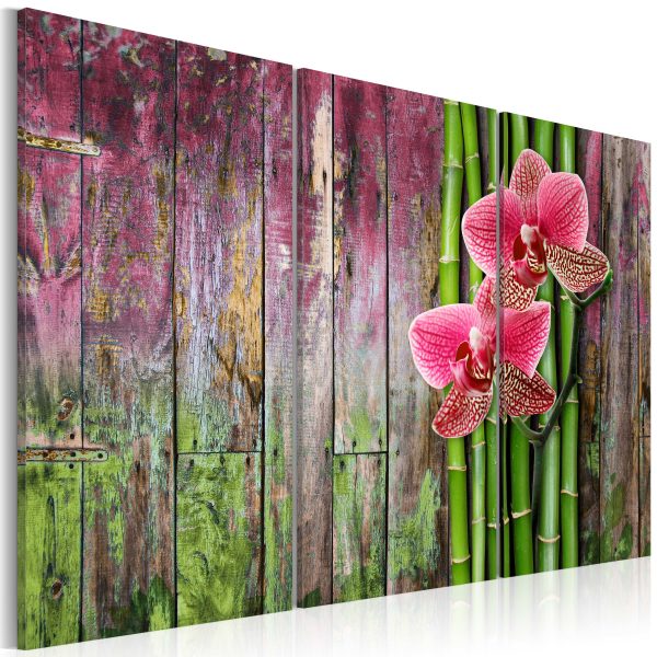 Obraz – Květina a bambus Obraz – Květina a bambus