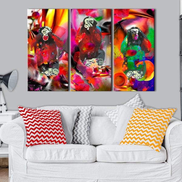 Obraz – Crazy Monkeys – triptych Obraz – Crazy Monkeys – triptych