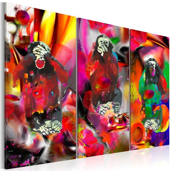 Obraz – Crazy Monkeys – triptych Obraz – Crazy Monkeys – triptych