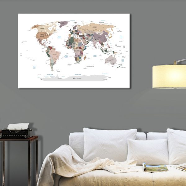 Obraz – World Map: Where Today? Obraz – World Map: Where Today?