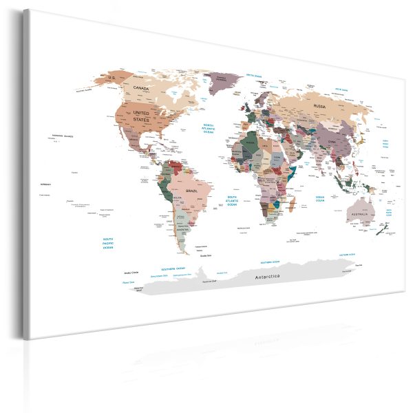 Obraz – World Map: Urban Style Obraz – World Map: Urban Style