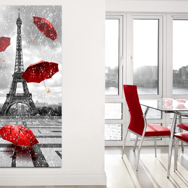 Obraz – Paris: Red Umbrellas Obraz – Paris: Red Umbrellas