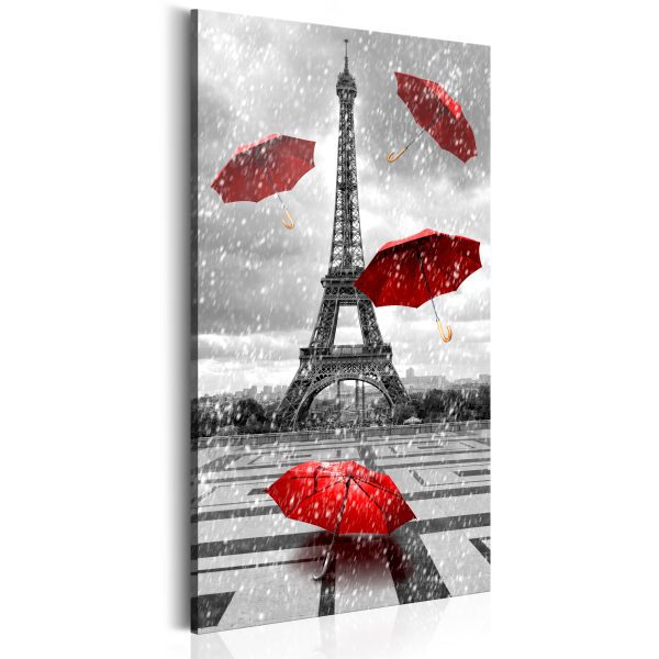 Obraz – Paris: Red Umbrellas Obraz – Paris: Red Umbrellas