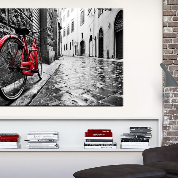 Obraz – Vintage Red Bike Obraz – Vintage Red Bike