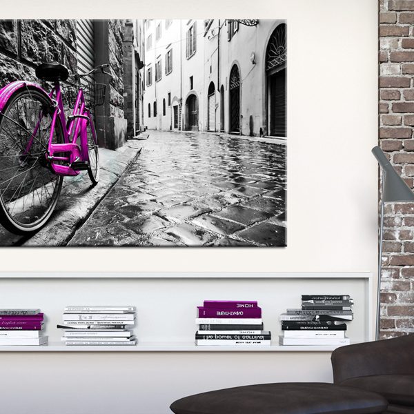 Obraz – Vintage Pink Bike Obraz – Vintage Pink Bike