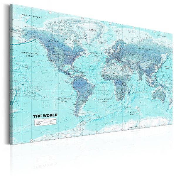 Obraz – World Map: Shades of Grey Obraz – World Map: Shades of Grey