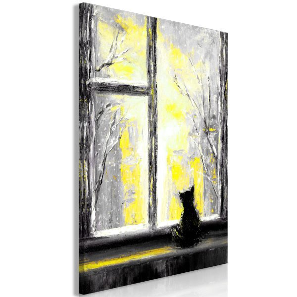 Obraz – Longing Kitty (1 Part) Vertical Yellow Obraz – Longing Kitty (1 Part) Vertical Yellow
