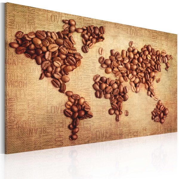 Obraz – Coffee from around the world – triptych Obraz – Coffee from around the world – triptych